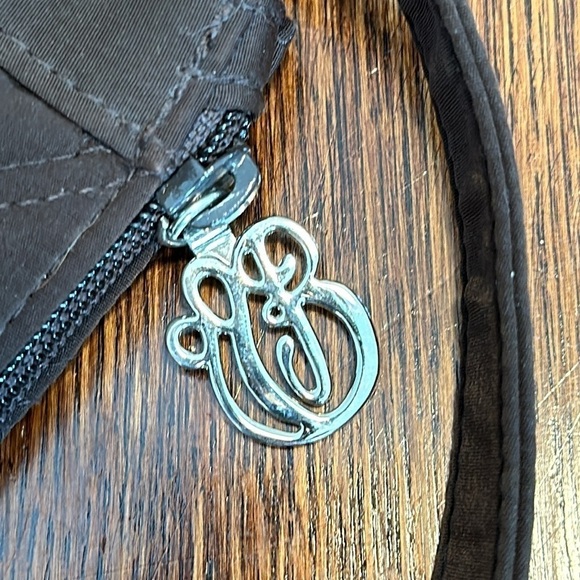 Vera Bradley Brown expresso  brown  microfiber quilted shoulder bag - Picture 2 of 7